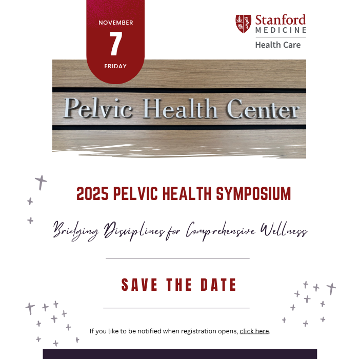 Save the Date: 2025 Pelvic Health Symposium Banner